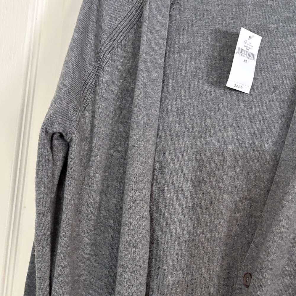 GAP Dark Gray Button-Up Cardigan - Picture 3 of 6